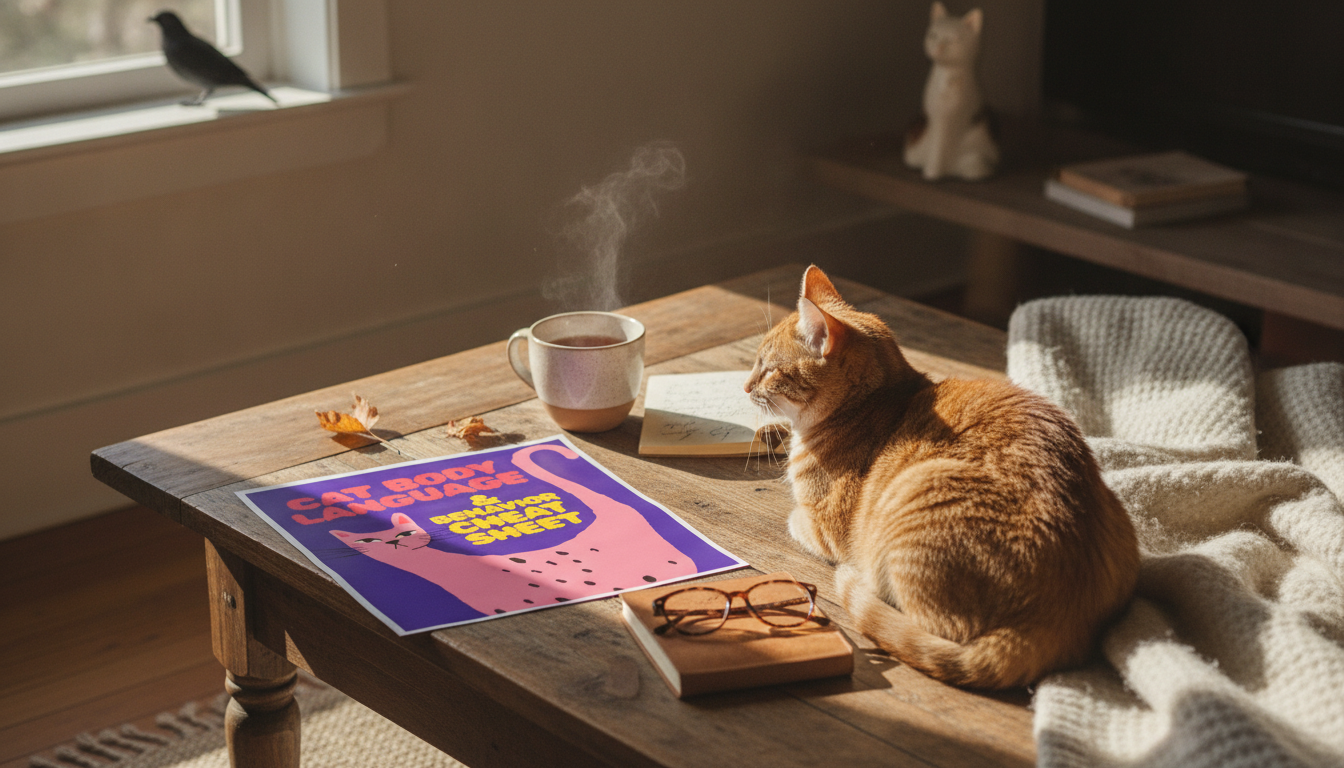 Cat Body Language Cheat Sheet: Tails, Ears & Meows