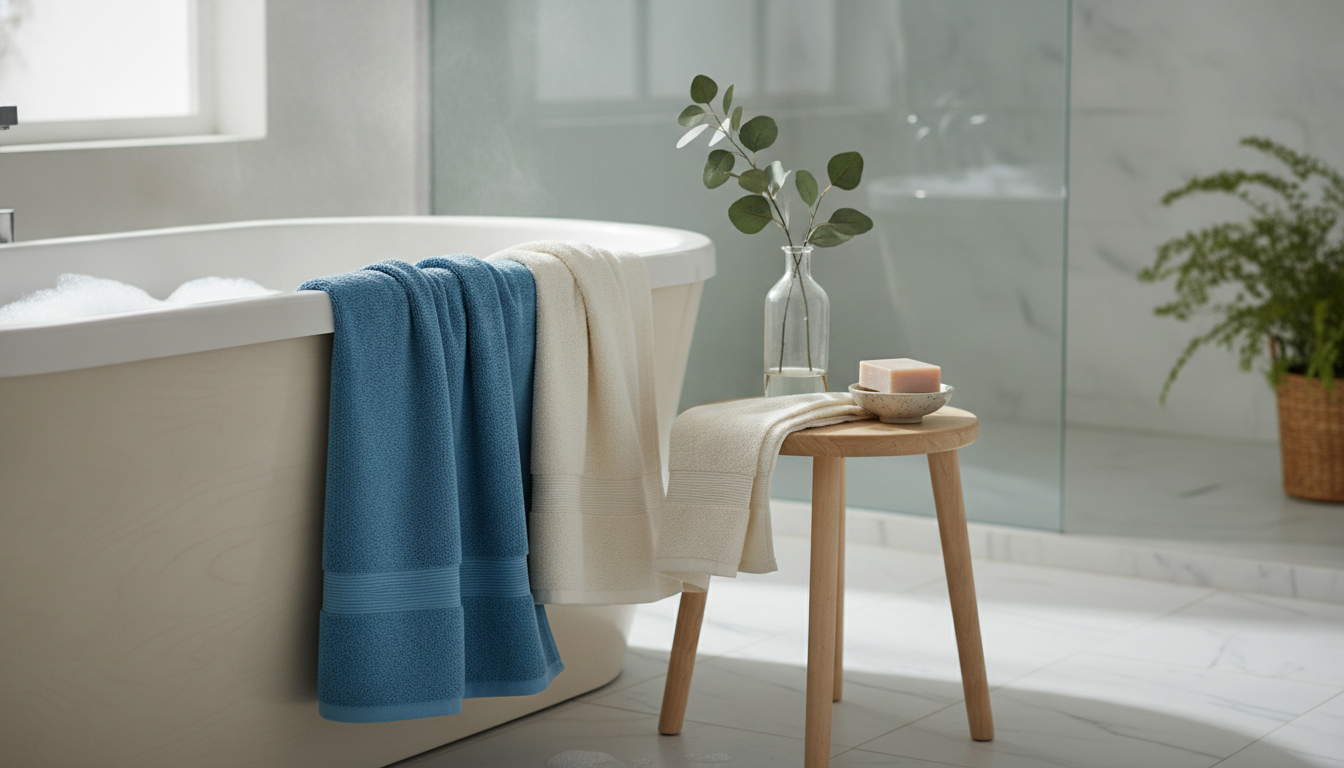 14x30 Ultra Soft Cotton Towel: Absorbent Daily Essential