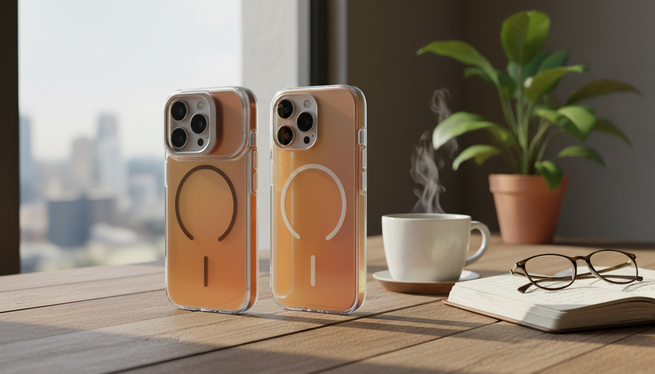 Matte Gradient Magnetic Case: Shockproof + Lens Guard