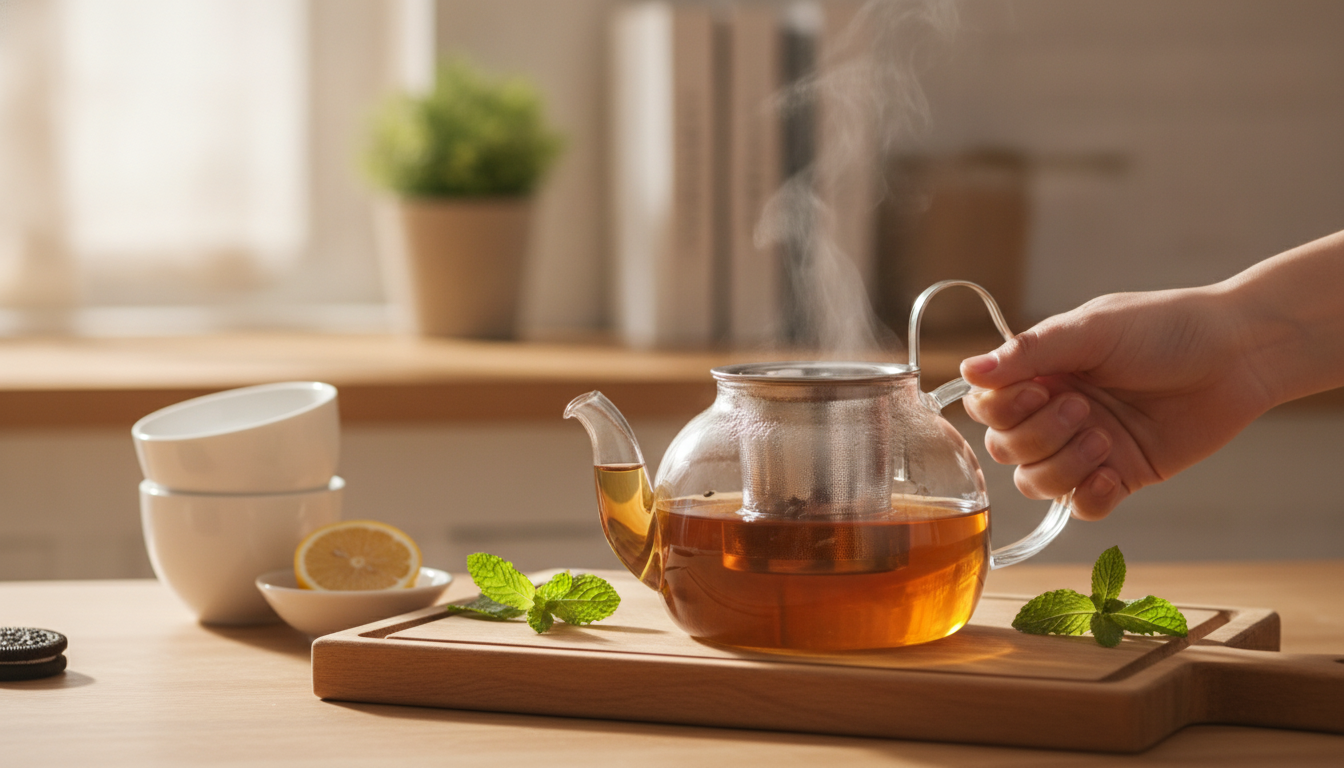 Rotating Duck-Bill Tea Filter: Cleaner Pours, Faster Brewing