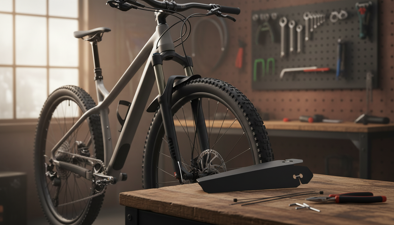 Ultralight Quick-Remove Rear Fender for Wet Rides