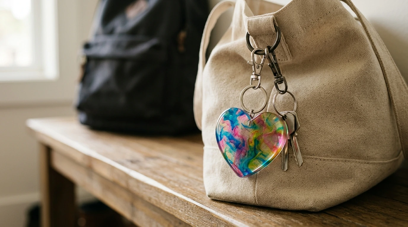 Colorful Heart Resin Keychain Guide: Style, Uses & Care
