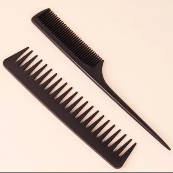 Dual Tooth Comb for Natural Hair & Wigs: Detangle + Part