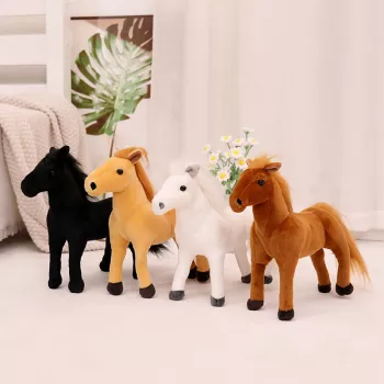 Realistic Horse Plush Toy: Cozy Play, Gifts & Decor