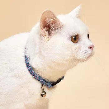 Adjustable Breakaway Cat Collar: Geometric & Bell